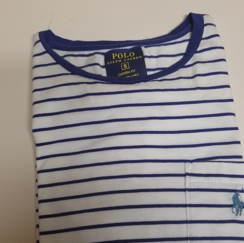 POLO Ralph Lauren Short Sleeved Navy/White Tee